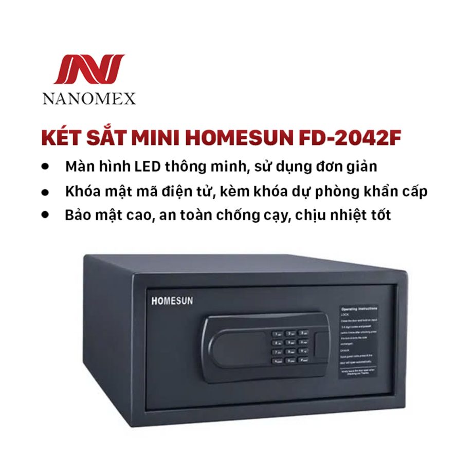 Két sắt khách sạn mini an toàn và tiện dụng bảo mật tài sản cho khách hàng lưu trú