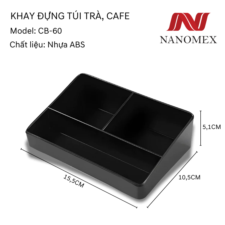 khay trà cafe khách sạn 3 ngăn