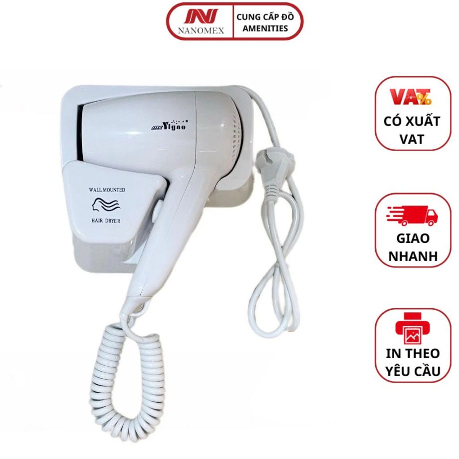 máy sấy tóc khách sạn gắn tường, treo tường