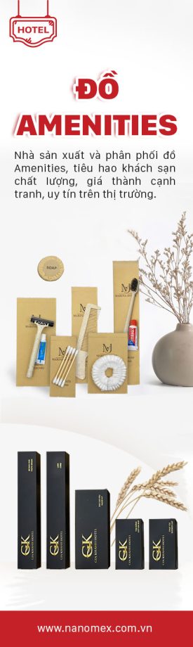 banner amenities khách sạn cao cấp, thiết bị khách sạn nhà cung cấp đồ dùng khách sạn giá rẻ Nanomex