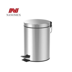 Thùng rác khách sạn inox đạp chân hình tròn