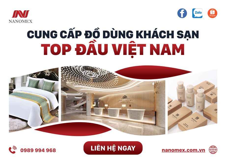 thiết bị đồ dùng khách sạn amenities chăn ga gối đệm khách sạn